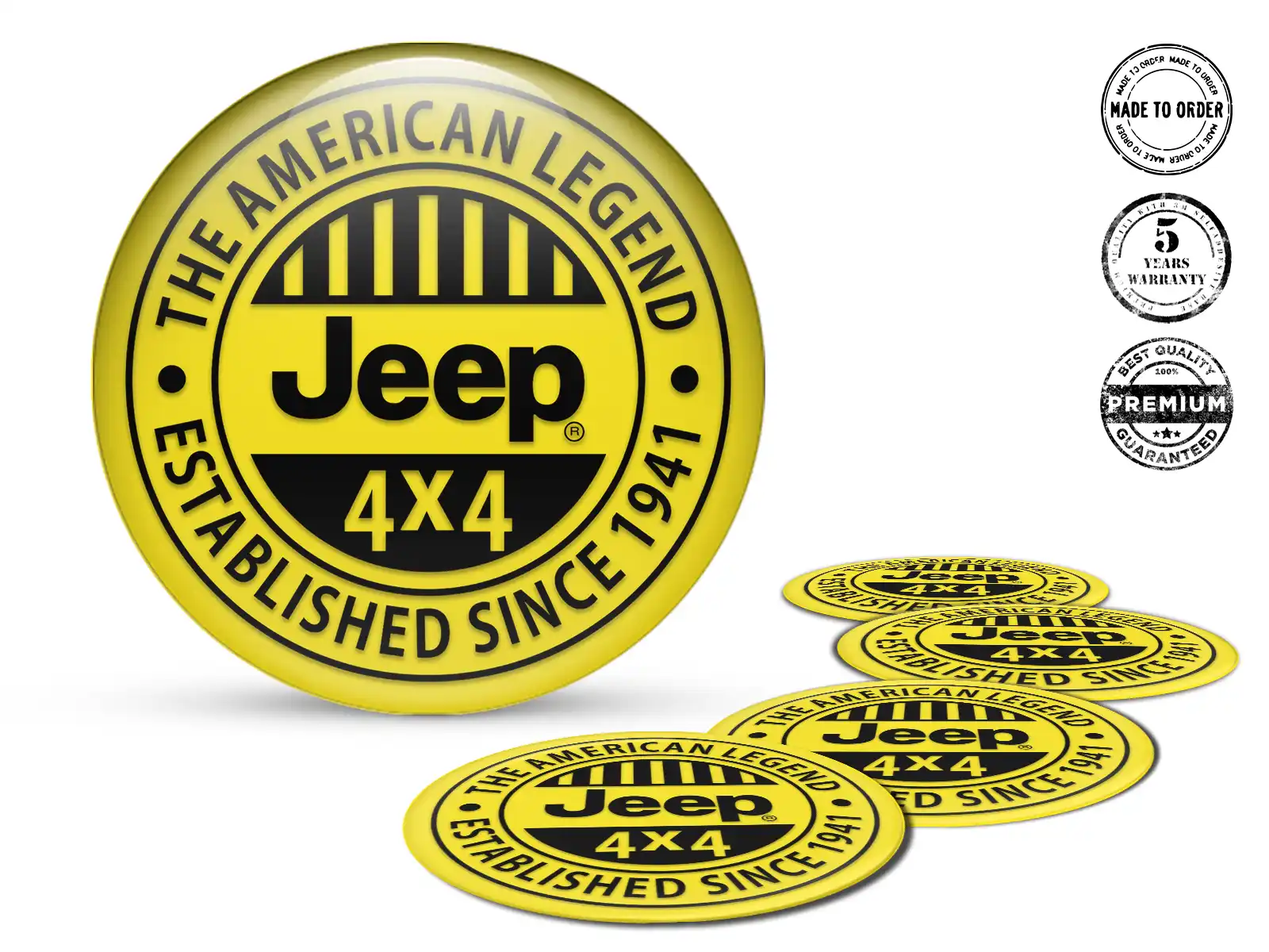 Jeep Decalcomania Cerchio Edizione Emblemi Ruota Pro